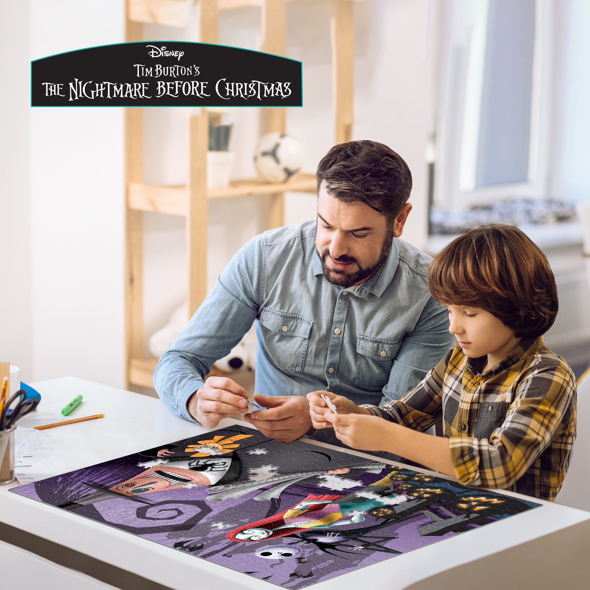The Nightmare Before Christmas Puzzle – 200 Piece 3D/2D Disney Jigsaw (12"x18")
