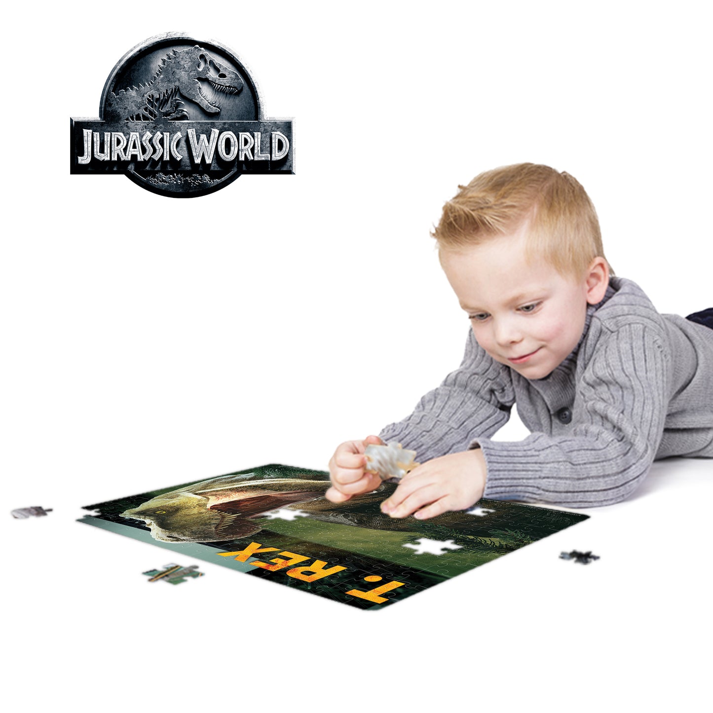 Jurassic World Puzzle – 200 Piece 3D/2D Universal Dinosaur Jigsaw (12"x18") | 37585