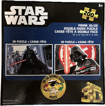 Star Wars Puzzle – 200 Piece 3D/2D Lucasfilm Jigsaw for Kids (12"x18")