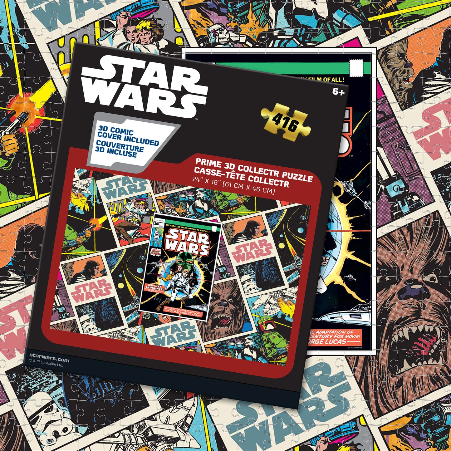 42510 COLLECTR Star Wars Comic Book Luke Lightsaber 416pc 24x18"
