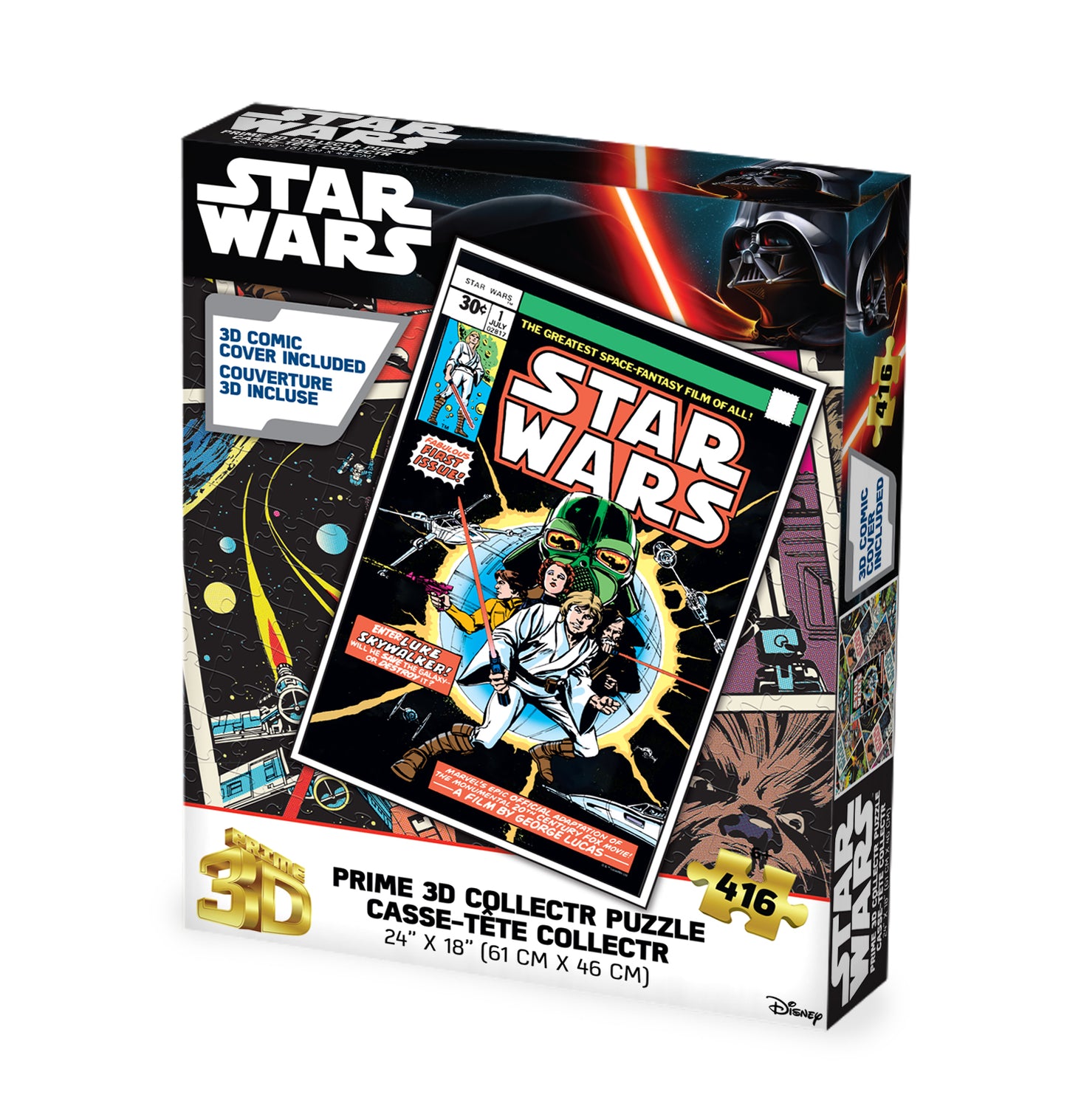 42510 COLLECTR Star Wars Comic Book Luke Lightsaber 416pc 24x18"