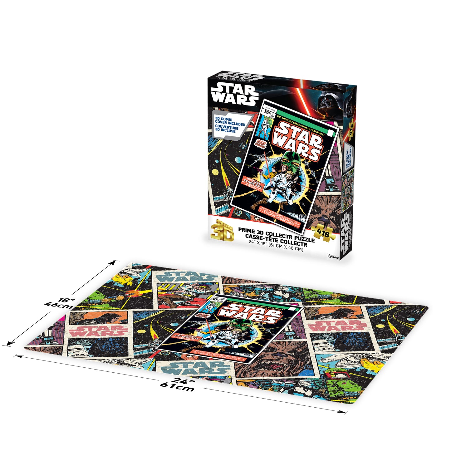 42510 COLLECTR Star Wars Comic Book Luke Lightsaber 416pc 24x18"