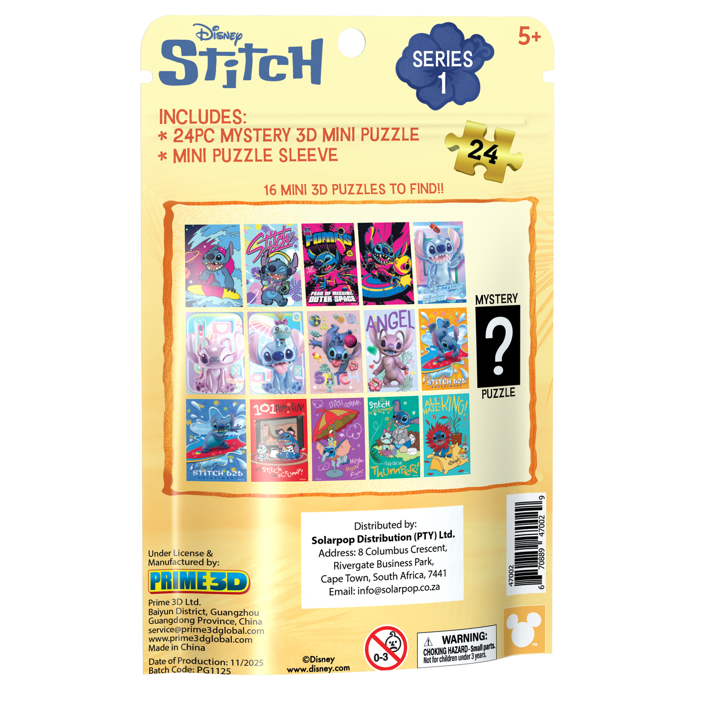 47002 Disney Stitch Mystery 24PC Blind Bag (16 unit/CDU)