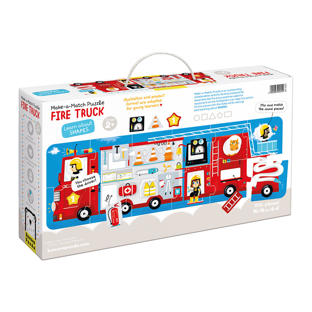 49044 | Banana Panda Make-a-Match Puzzle Fire Truck 23pcs 2+