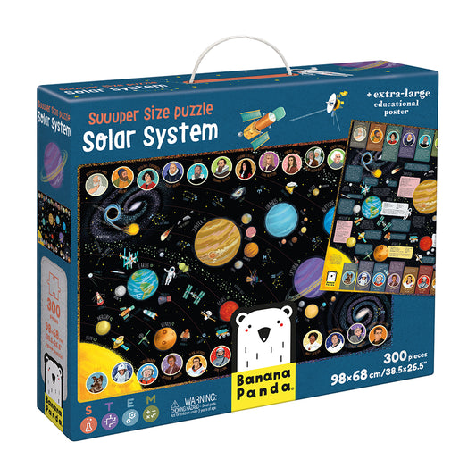 49110 | Banana Panda Suuuper Size Puzzle Solar System 300pcs 7+