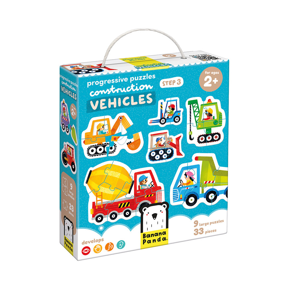 49205 | Banana Panda Progressive Puzzles Vehicles 2+