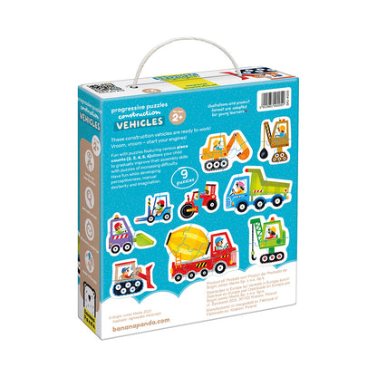 49205 | Banana Panda Progressive Puzzles Vehicles 2+