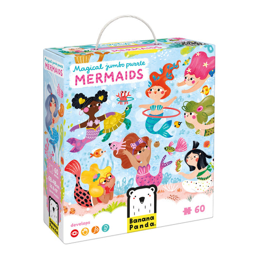 49259 | Banana Panda Magical Jumbo Puzzle Mermaids 60pcs 2+