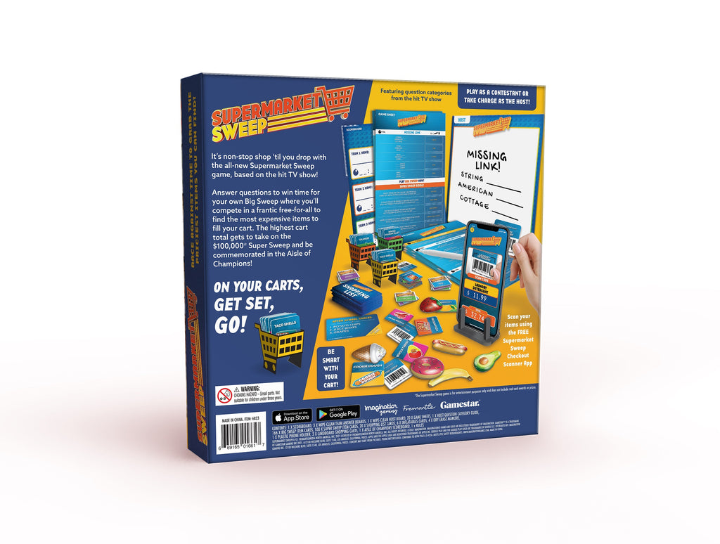 Supermarket Sweep Board Game – Action-Packed Shopping Fun for 2–4 Players