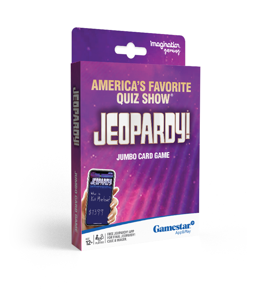 Jeopardy Jumbo Card Game – Deluxe Quiz Show Fun for 3+ Players
