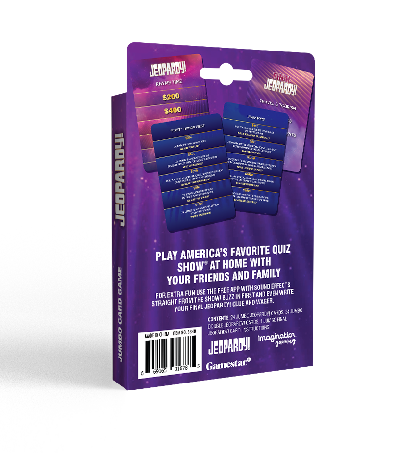 6840 | Jeopardy Jumbo Card Game