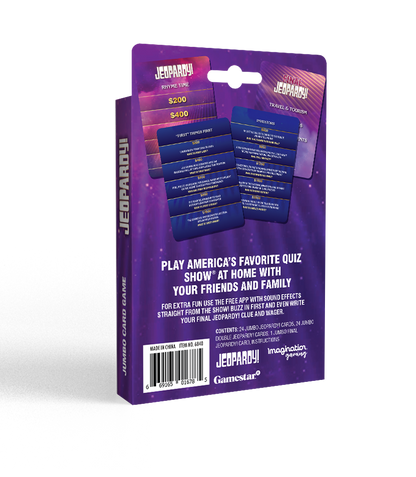 6840 | Jeopardy Jumbo Card Game