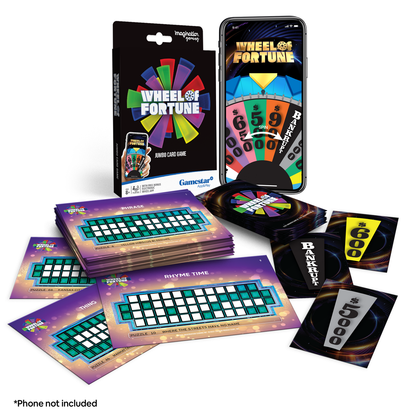 6843 | Wheel of Fortune Jumbo Card Game