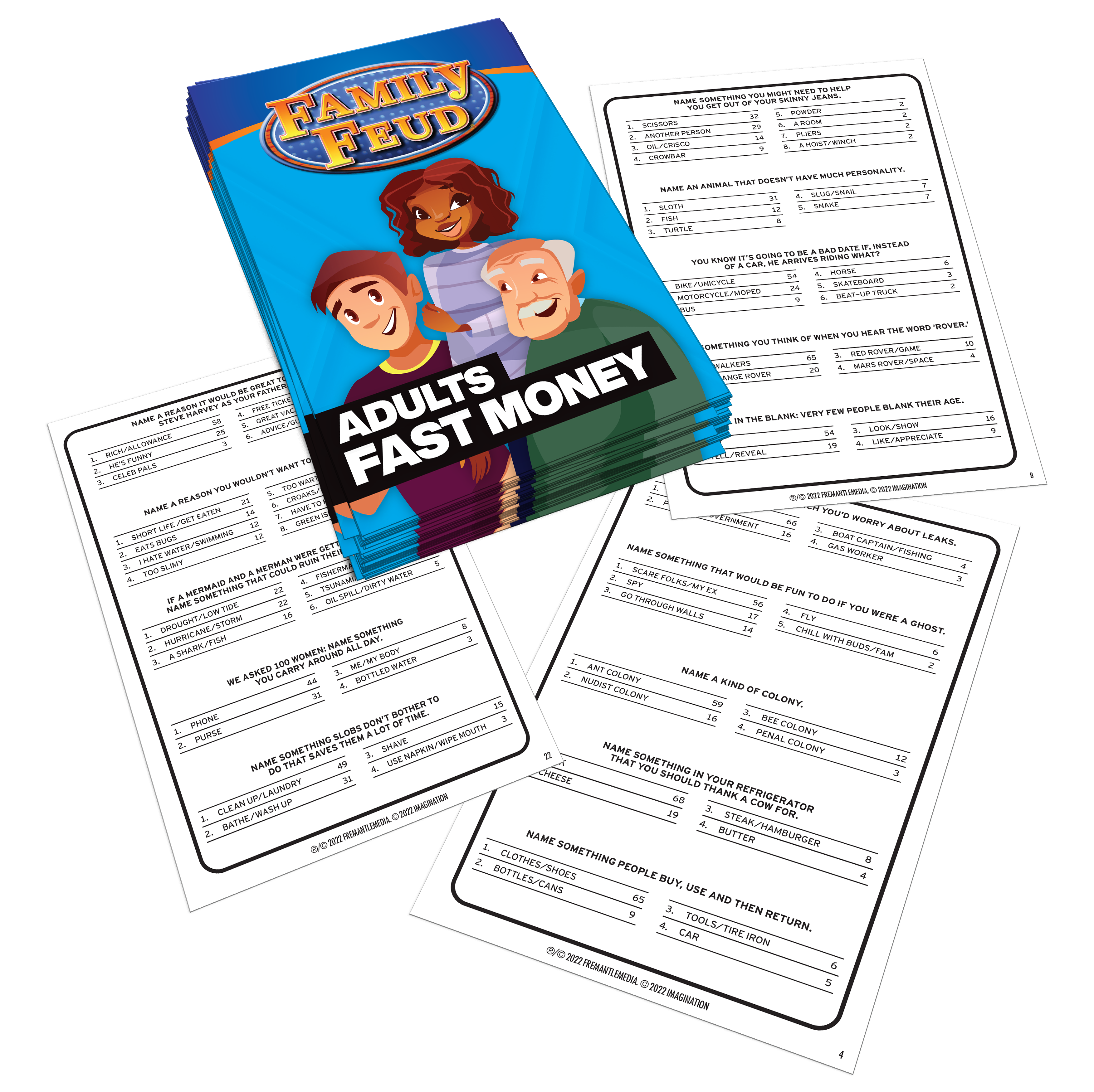 Family Feud Kids vs Adults Board Game – Fun Family Trivia Challenge