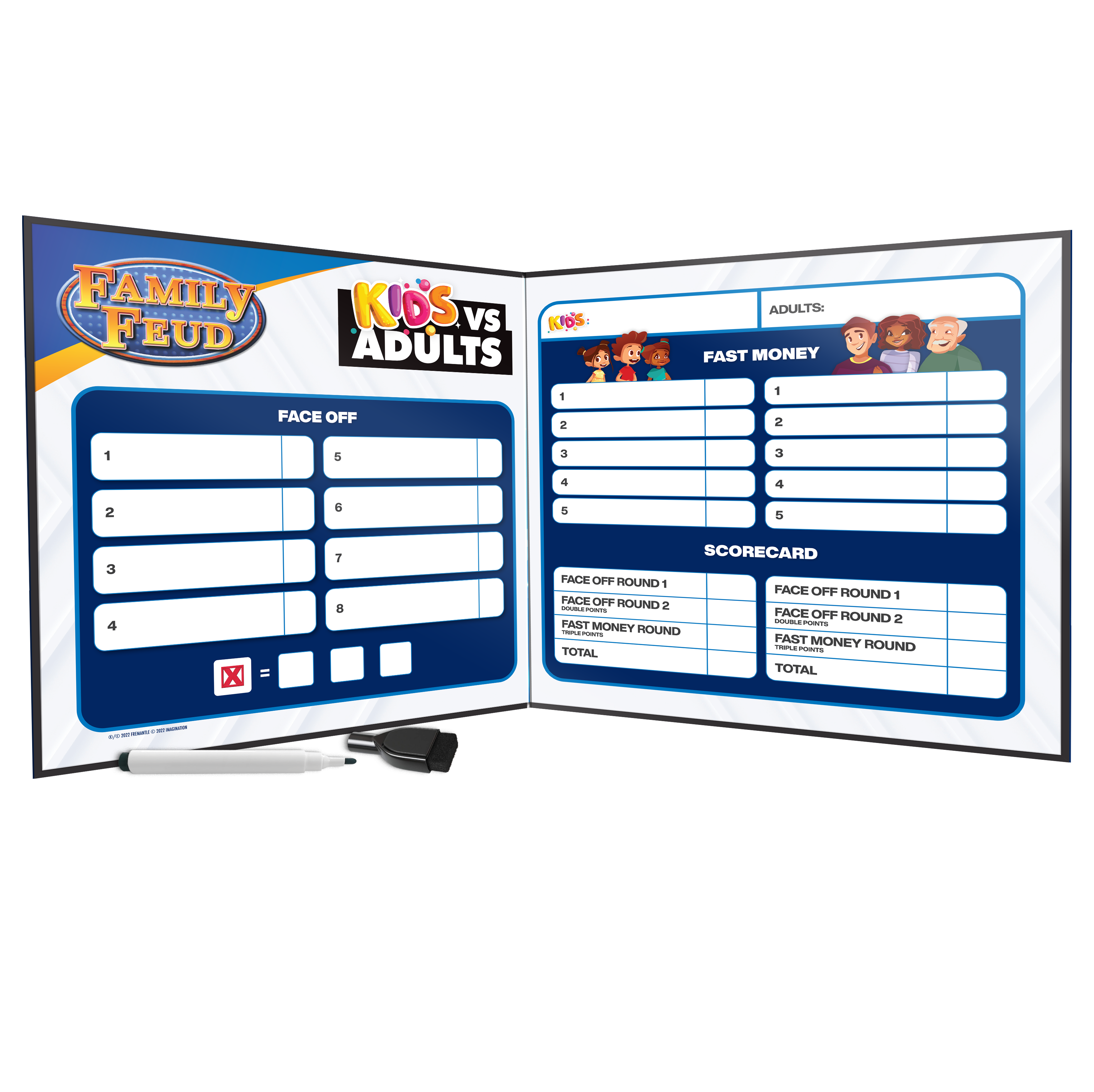 Family Feud Kids vs Adults Board Game – Fun Family Trivia Challenge