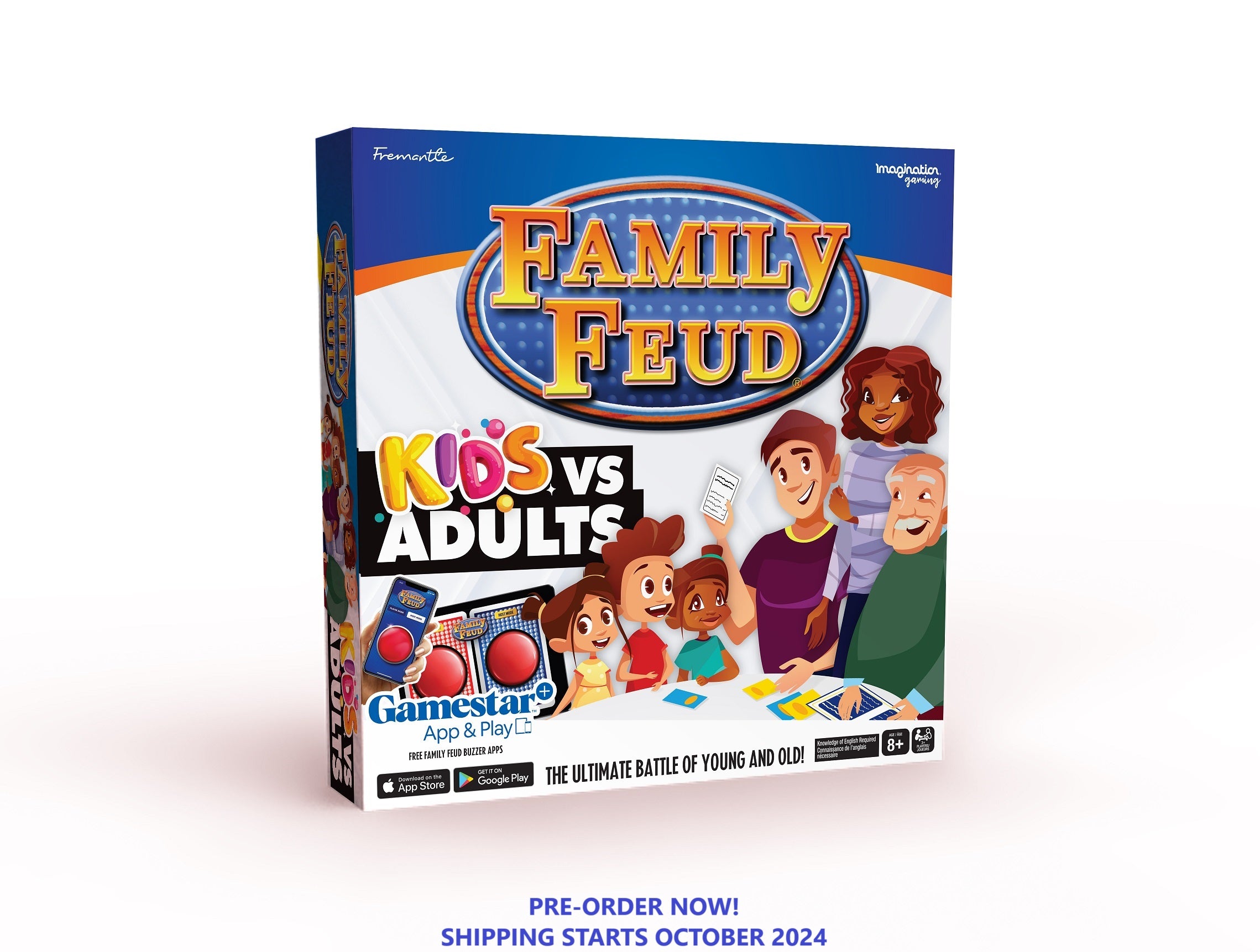 Family Feud Kids vs Adults Board Game – Fun Family Trivia Challenge
