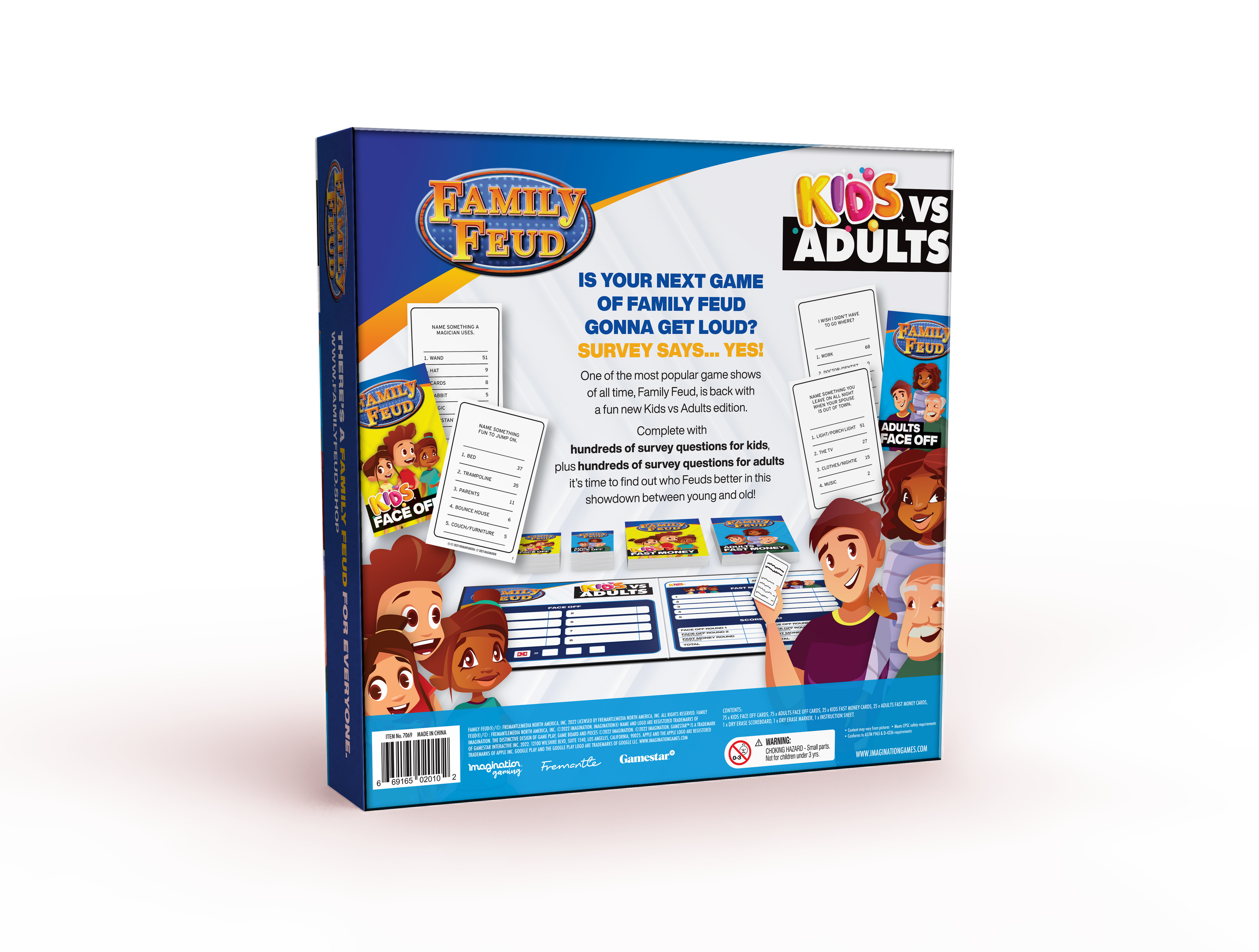 Family Feud Kids vs Adults Board Game – Fun Family Trivia Challenge