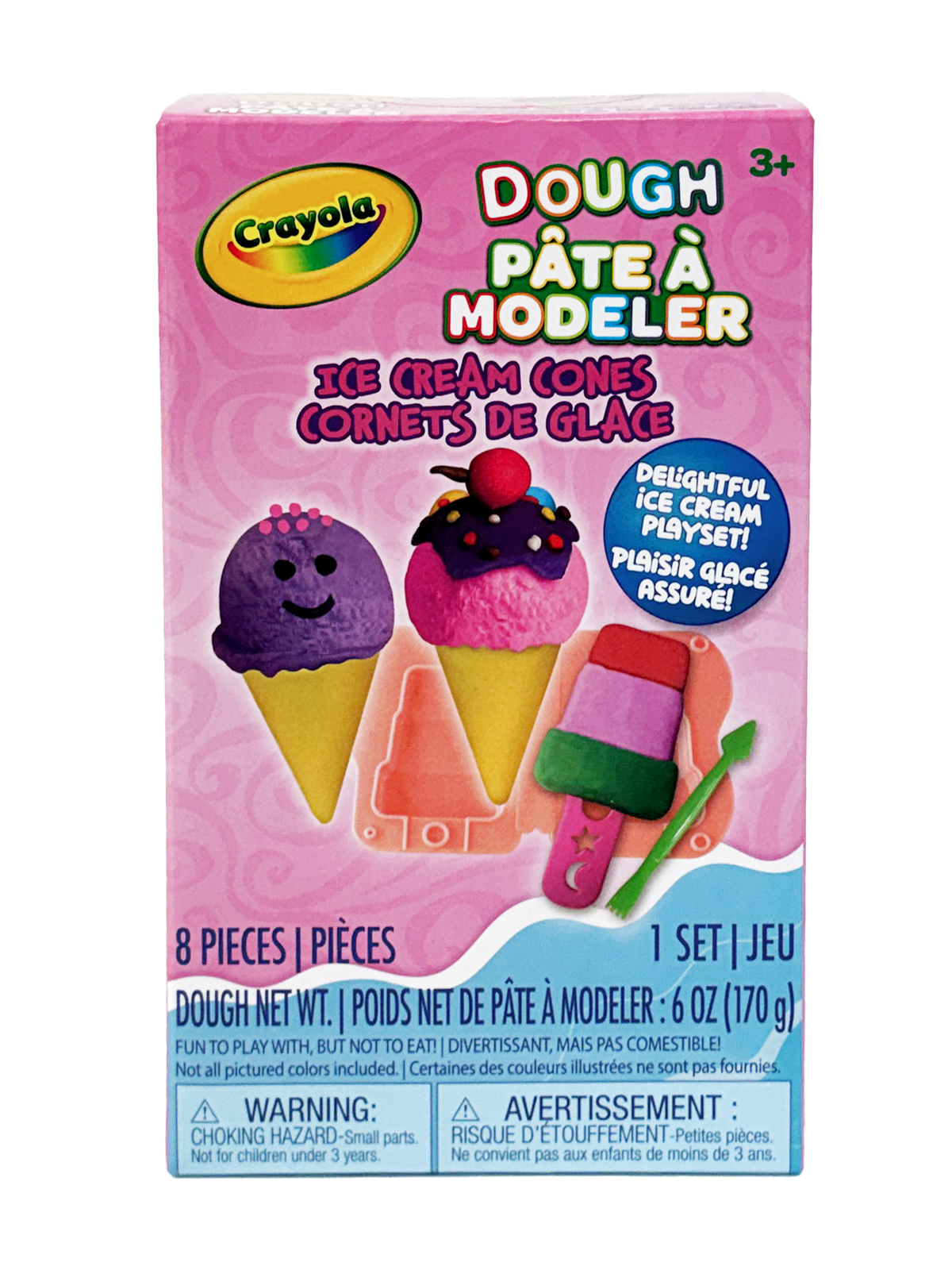 Mini ensemble de jeu de pâte à modeler parfumée Crayola Silly Scents Glace | Créer, former et décorer | Ensemble de pâte à modeler parfumée | A1-2087