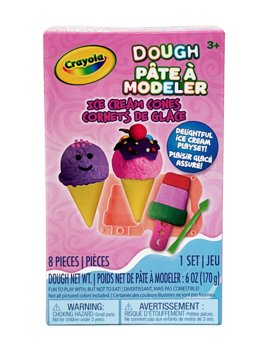 Crayola Silly Scent Dough Small Playset Ice Cream | Scoop, Swirl and Create | Scented Dough Set | A1-2087