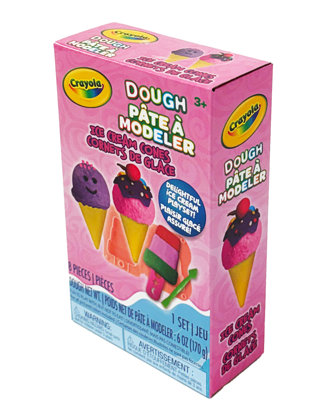 Mini ensemble de jeu de pâte à modeler parfumée Crayola Silly Scents Glace | Créer, former et décorer | Ensemble de pâte à modeler parfumée | A1-2087
