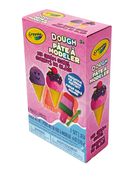 Mini ensemble de jeu de pâte à modeler parfumée Crayola Silly Scents Glace | Créer, former et décorer | Ensemble de pâte à modeler parfumée | A1-2087