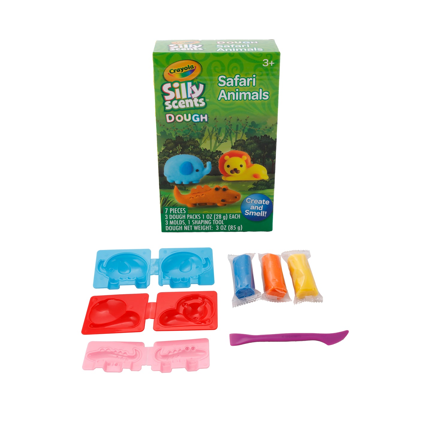 A1-2200 | A1 Crayola Silly Scent Dough Small Playset Safari Animals