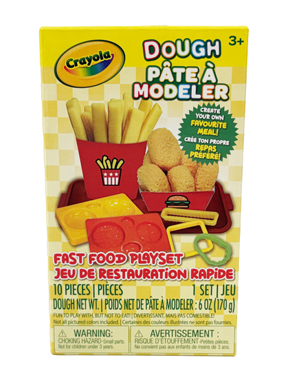 Mini ensemble de jeu Crayola Silly Scents Pâte à modeler Fast Food | Malaxez, modelez, sentez le plaisir | Ensemble de pâte à modeler parfumée | A1-2211