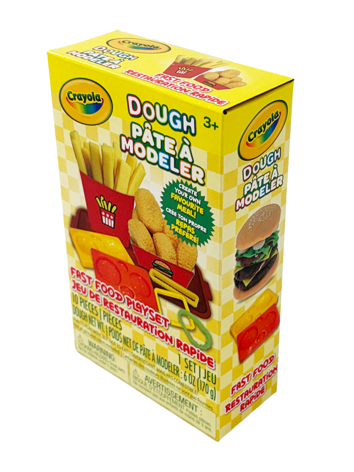Mini ensemble de jeu Crayola Silly Scents Pâte à modeler Fast Food | Malaxez, modelez, sentez le plaisir | Ensemble de pâte à modeler parfumée | A1-2211