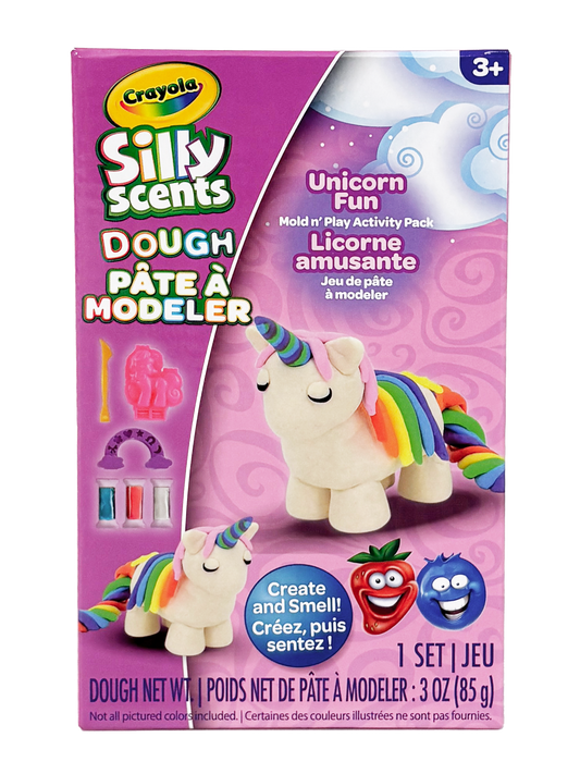Crayola Silly Scent Dough Small Playset Unicorn | Dream, Shape and Sparkle | Scented Dough Set | A1-2368