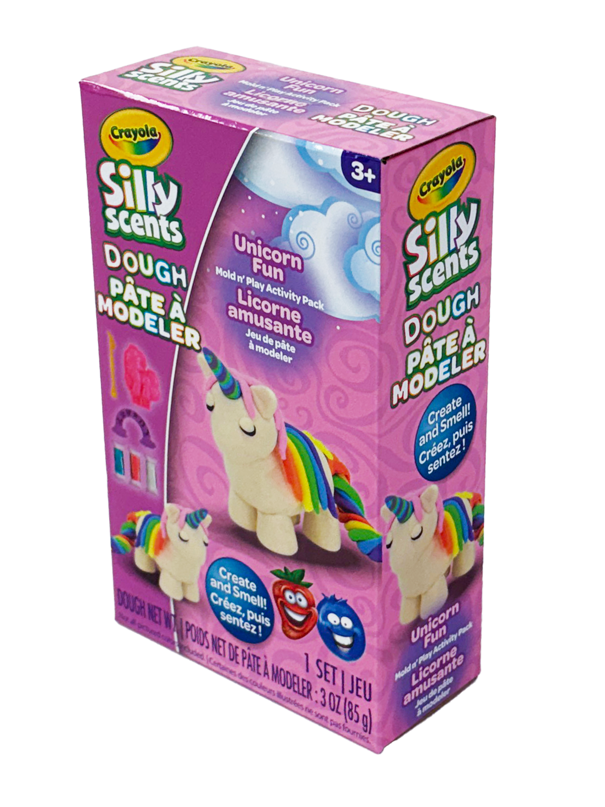 Petite mallette de pâte à modeler parfumée Crayola Silly Scents Licorne | Rêvez, modelez et faites scintiller | Ensemble de pâte à modeler parfumée | A1-2368