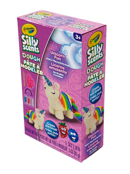 Petite mallette de pâte à modeler parfumée Crayola Silly Scents Licorne | Rêvez, modelez et faites scintiller | Ensemble de pâte à modeler parfumée | A1-2368