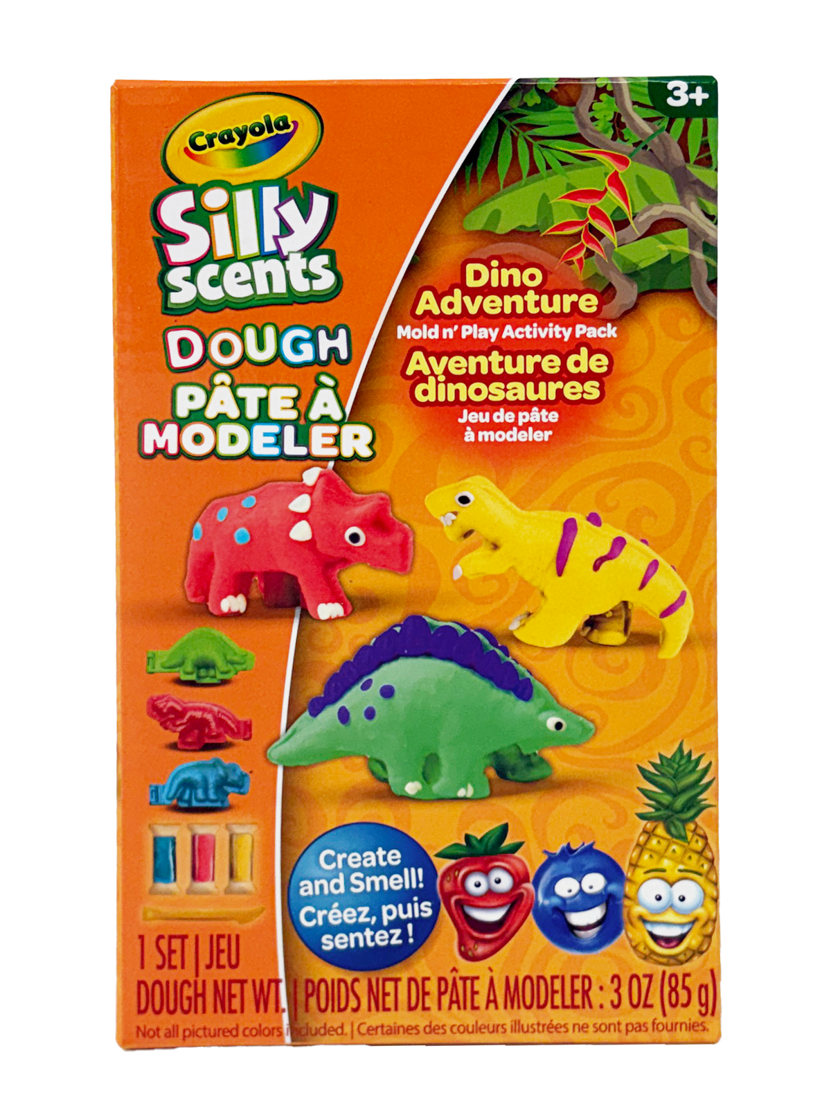 Crayola Silly Scents Pâte à modeler, petit ensemble dinosaures | Rugis, façonne et crée | Ensemble de pâte à modeler parfumée | A1-2369