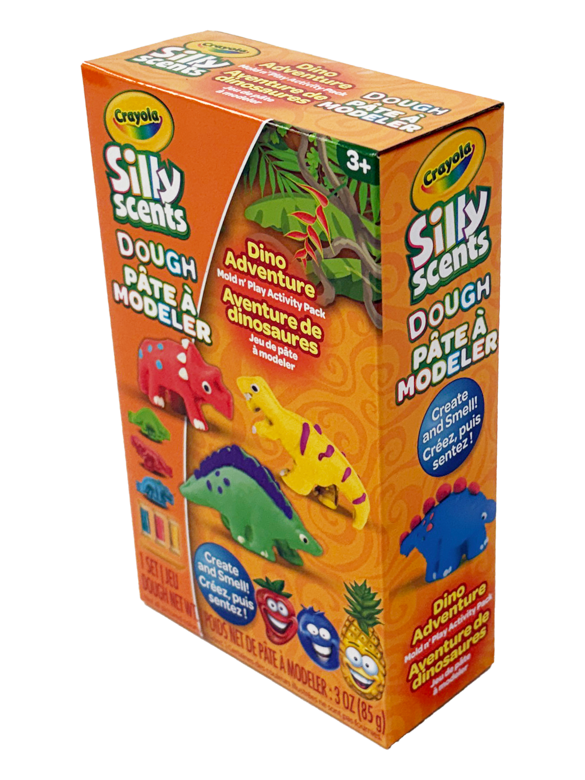 Crayola Silly Scents Pâte à modeler, petit ensemble dinosaures | Rugis, façonne et crée | Ensemble de pâte à modeler parfumée | A1-2369