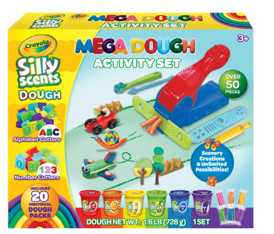 A1-2494 | A1 Crayola Silly Scent Dough MEGA Activity Set 50pc (6x2oz, 14x1oz)