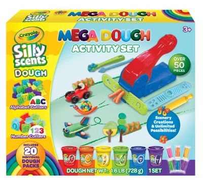 A1-2494 | A1 Crayola Silly Scent Dough MEGA Activity Set 50pc (6x2oz, 14x1oz)