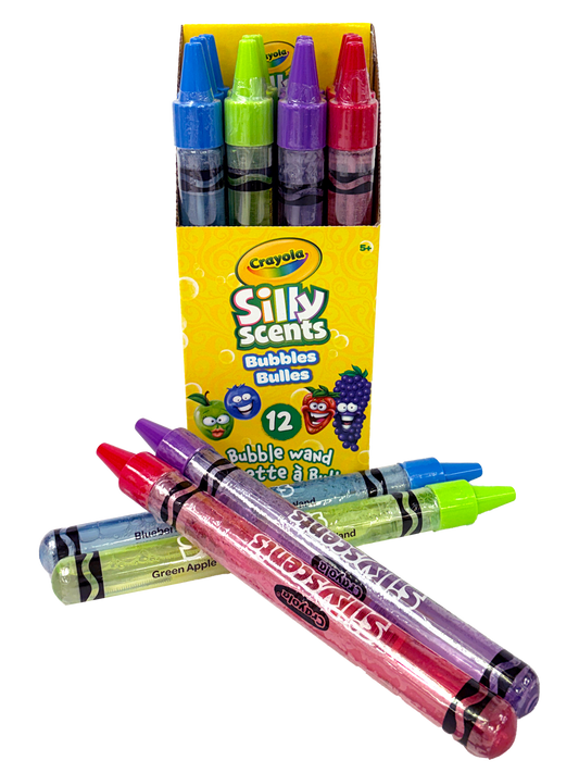 Crayola Silly Scent 4oz Bubble Wand (12/CDU) | Pop into Scent-sational Fun | Crayola | A1-2512