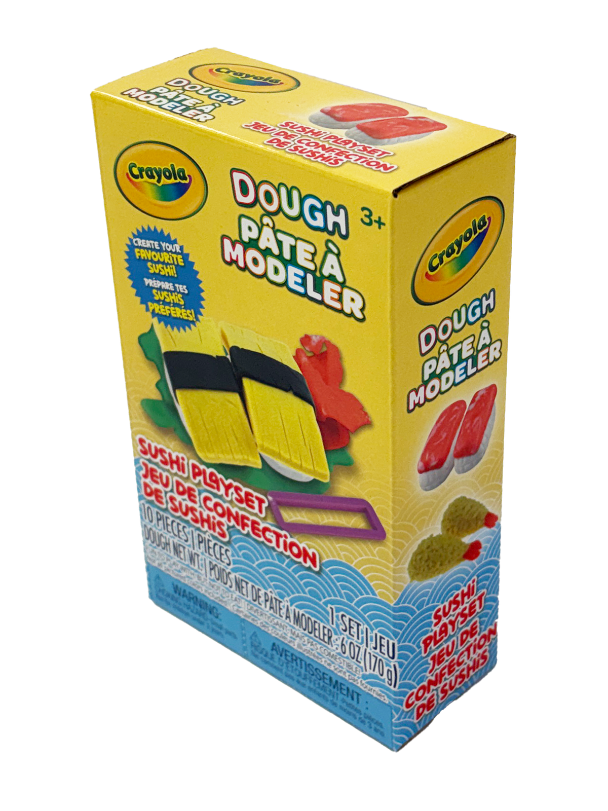 Petit ensemble de jeu Sushi Crayola Silly Scents | Roulez, modelez et créez | Ensemble de pâte à modeler parfumée | A1-3148