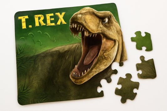 Jurassic World T-Rex Puzzle – 100 Piece Double-Sided 3D/2D Jigsaw | Prime 3D Dinosaur Puzzle