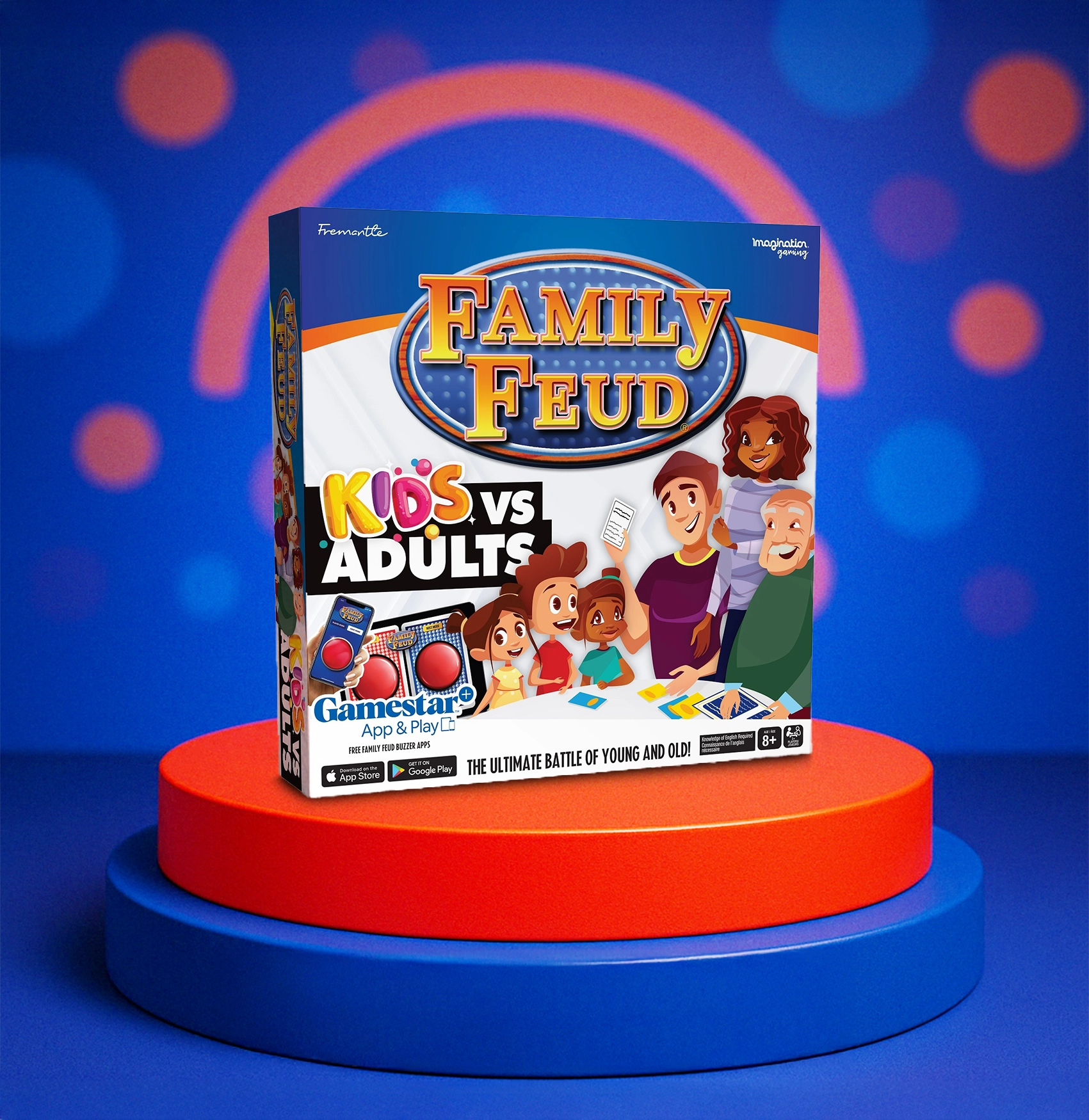 Family Feud Kids vs Adults Board Game – Fun Family Trivia Challenge
