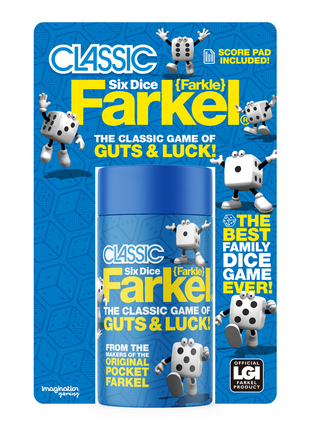 LGIG82015 | Classic Farkel Dice CANISTER Blister Card