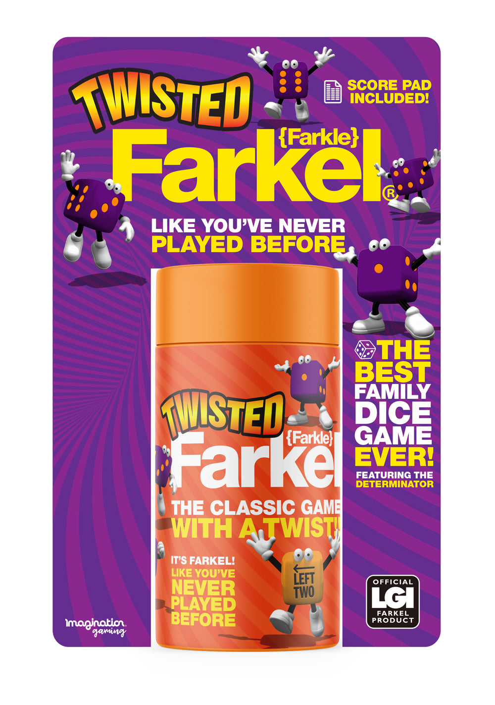 LGIG81015 | Twisted Farkel Dice CANISTER Blister Card