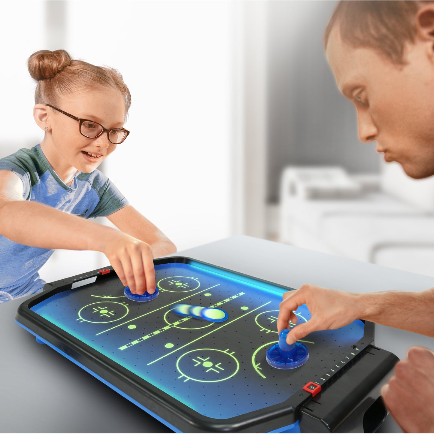 Ambassador Electronic Arcade Air Hockey (Neon Series)