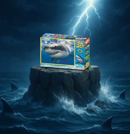 Great White Shark Discovery - Shark Week 3D Jigsaw Puzzle 20028 500pc  24x18"