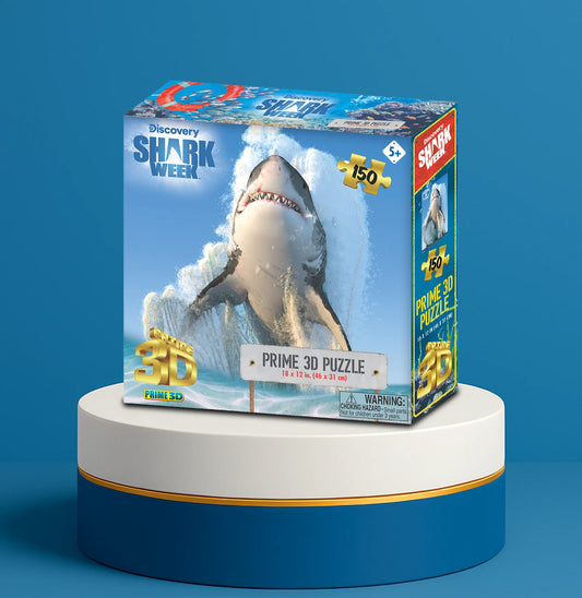 Great White Shark Shark Week 3D Jigsaw Puzzle 20887 150pc 18x12"