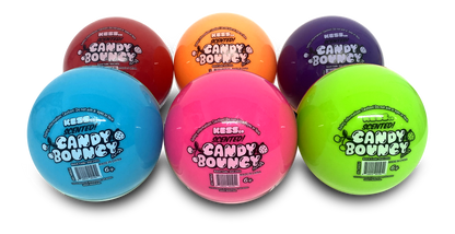 Duotone Candy Bouncy Balls 4"l | Rubber Bouncing Ball | Bounce Into Sweet Fun | KES195