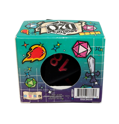 Mighty Foam D20 2.5" Dice Assortment | 20-Sided RPG Dice | KES3330
