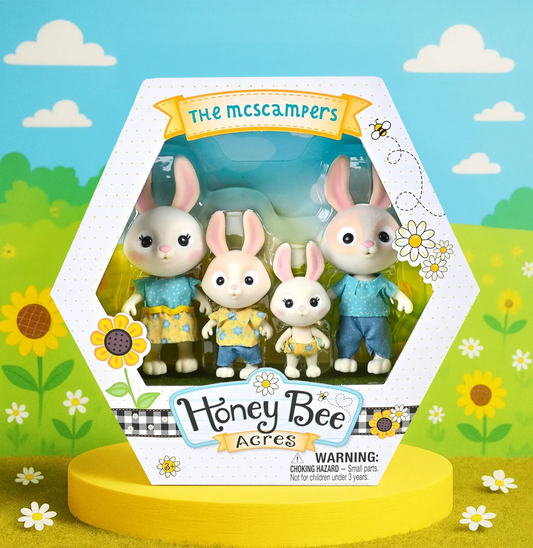 McScampers Bunny Family – 4 Figure Set