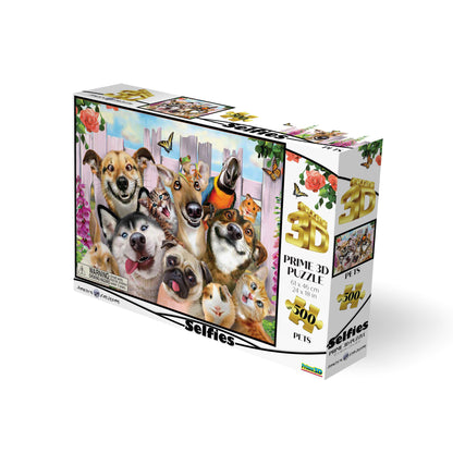Pet Selfie Howard Robinson 500pc  | Prime 3D Jigsaw Puzzle | 24x18" | 10062