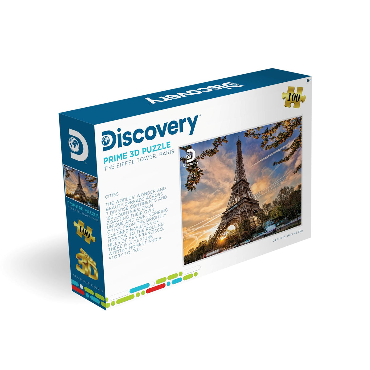 Puzzle 3D Eiffel Tower Paris Discovery (500 pièces, 61 cm × 46 cm) | Paris est toujours une bonne idée. | 10080