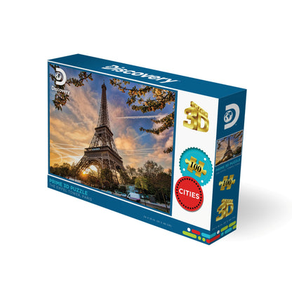 Puzzle 3D Eiffel Tower Paris Discovery (500 pièces, 61 cm × 46 cm) | Paris est toujours une bonne idée. | 10080